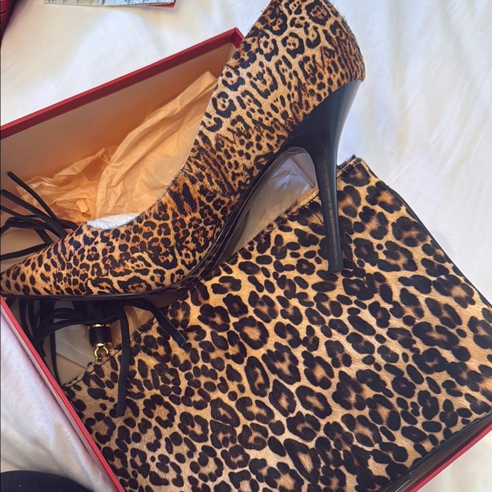 Charles Jourdan Brown and Black Heels